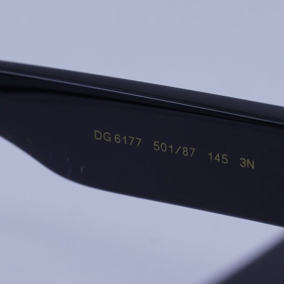 Dolce & Gabbana DG6177 501/87 Sunglasses Black Shield Frame, Grey Lenses main image 10